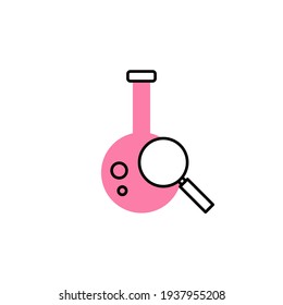 research icon vector illustration. modern colored icon design. isolated on white background