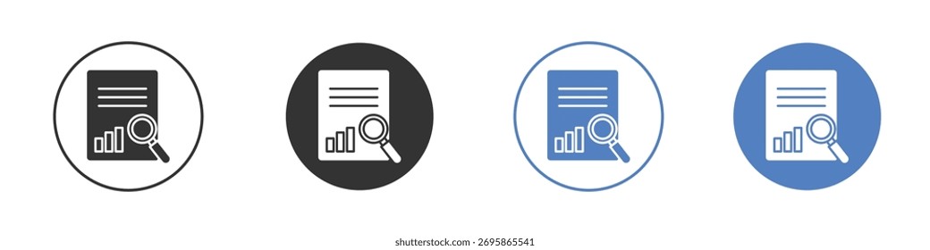 Research icon vector. Logo Template illustration design