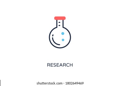 research icon in vector. Logotype