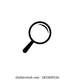 Research icon vector. Magnifier icon symbol in trendy flat design 