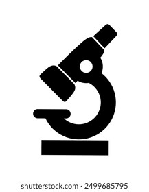 research icon vector on white background. microscope icon