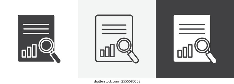 Research icon vector set for ui designs