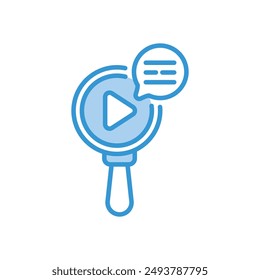 Research icon vector stock illustration