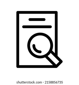 Research Icon Vector Symbol Design Illustration