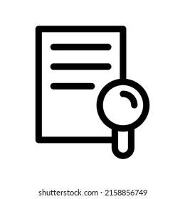 Ilustración de diseño de símbolos vectores de iconos de investigación