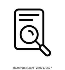 Research Icon Vector Symbol Design Illustration