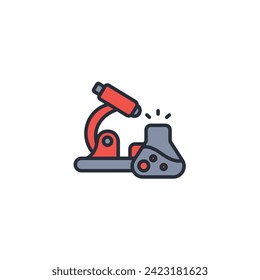 icono de investigación. vector.Curso editable.Signo de estilo lineal para uso de diseño web,logotipo.Ilustración de símbolo.