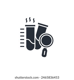 Forschungssymbol. Vektorgrafik.Editierbarer Strich.Lineares Stilzeichen zur Verwendung Webdesign,Logo.Symboldarstellung.