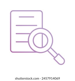 research icon with white background vector stock illustration