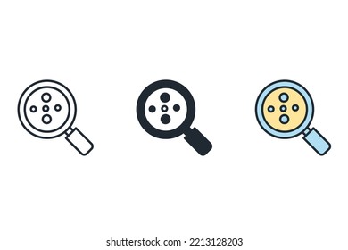 research icons  symbol vector elements for infographic web