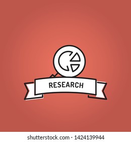 RESEARCH AND ILLUSTRATION ICON CONCEPT