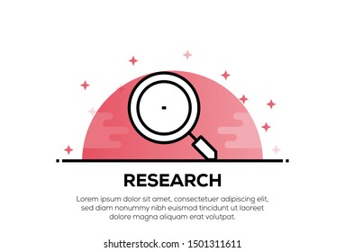 Research Illustration Icon Concept Stock Vector (Royalty Free ...