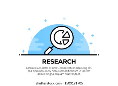 RESEARCH AND ILLUSTRATION ICON CONCEPT