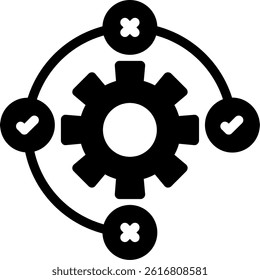 Research Impact Glyph Vector Icon Design