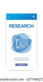 RESEARCH INFOGRAPHIC ICON