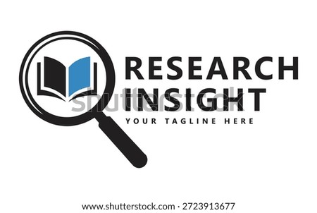 Research insight logo icon vector template