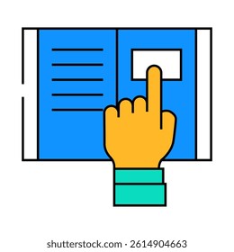 research instruction line icon vector. research instruction sign. isolated symbol illustration
