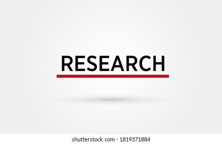 Research Isolated on Abstract Flat Background Design Illustration. Vector