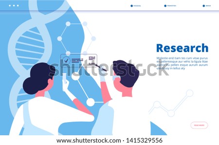 Similar – Image, Stock Photo research and science doctor student people