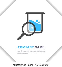 Research Lab Logo Design icon Concept, modern for your brand, company, corporate vector template