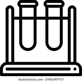 research line icon illustration vector