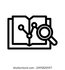 research line icon illustration vector graphic. Simple element illustration vector graphic, suitable for app, websites, and presentations isolated on white background