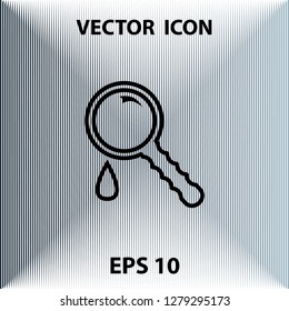 Research liquid outline icon, vector design element
