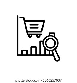 Research Marketing icon in vector. Logotype