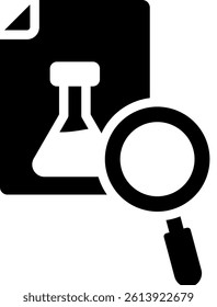 Research Methodology Icon Glyph Vector Illustration