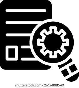 Research Methods Glyph Vector Icon Design