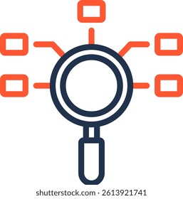 Research Methods Icon Color Line Vector Illustration