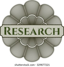 Rosette estilo dinero de investigación