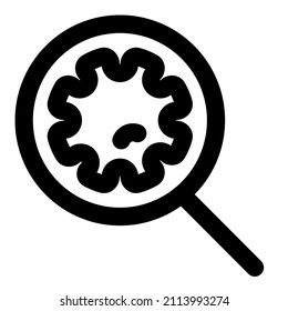 research on coronavirus seen through a magnifying glass
