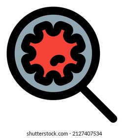 research on coronavirus seen through a magnifying glass