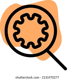 research on coronavirus seen through a magnifying glass