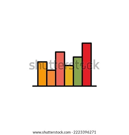 Research paper chart outline icon. Element of finance illustration icon. signs, symbols can be used for web, logo, mobile app, UI, UX