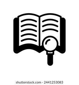 Research Paper  icon in vector. Logotype
