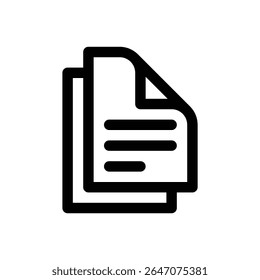 Research papers. Editable stroke vector icon.