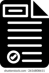 Research Publication Glyph Vector Icon Design