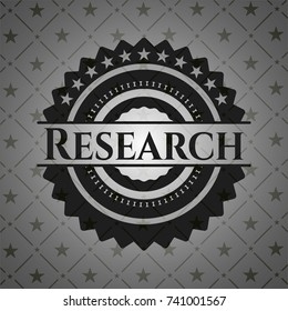 Research realistic dark emblem
