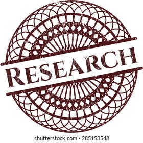 Research rubber grunge stamp