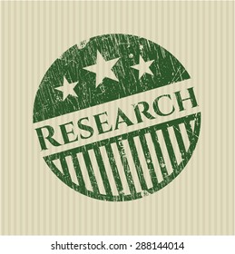 Research rubber grunge stamp