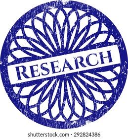 Research rubber grunge stamp