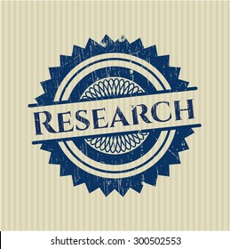 Research rubber grunge stamp