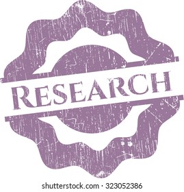 Research rubber grunge stamp