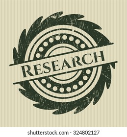 Research rubber grunge texture seal