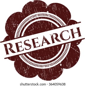Sello de textura gruesa de goma de investigación