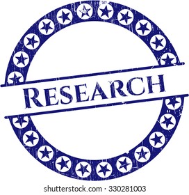 Research rubber seal with grunge texture
