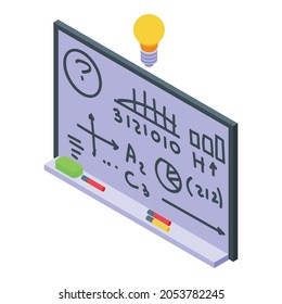 Research scientist board icon. Isometric of Research scientist board vector icon for web design isolated on white background