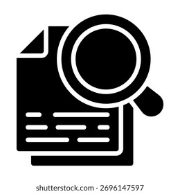 Research Skills Symbolelement für Design und Vektorgrafik